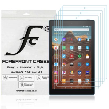 Forefront Cases Amazon Fire HD 10 2019 Screen Protector HD Guard Cover | Pack of 5