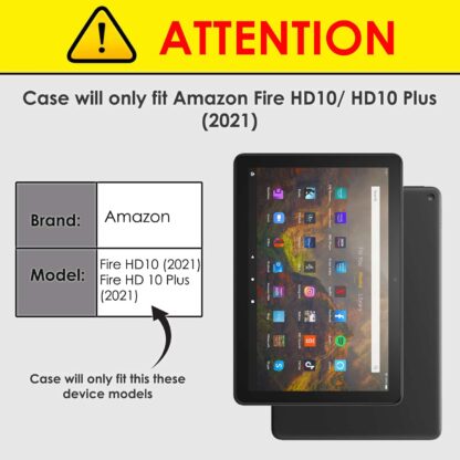 Forefront Cases Amazon Fire HD 10 Case Smart Cover Sleeve | Red - Image 4