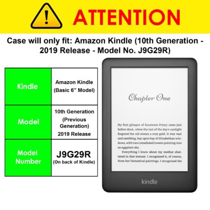 Forefront Cases Amazon Kindle 2019 10th Generation Case Smart Cover Slim Lightweight | Navy Blue - Image 4