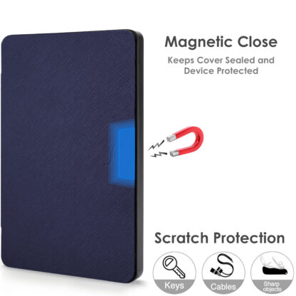 Forefront Cases Amazon Kindle 2019 10th Generation Case Smart Cover Slim Lightweight | Navy Blue - Image 6