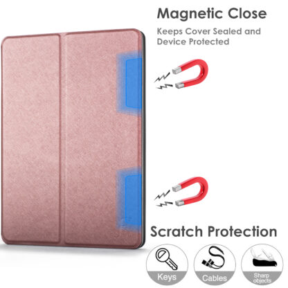 Forefront Cases Amazon Fire HD 10 2017 & 2019 Case Smart Cover Stand | Rose Gold - Image 7